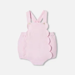 Barboteuse bébé fille - rose poudre clair