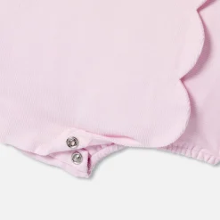 Barboteuse bébé fille - rose poudre clair