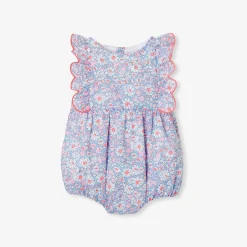Barboteuse bébé fille en tissu Liberty - multicolore