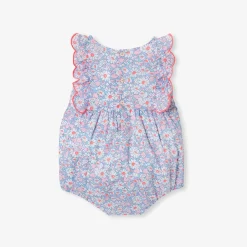 Barboteuse bébé fille en tissu Liberty - multicolore