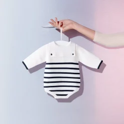 Barboteuse bébé Mon premier Jacadi - blanc/marine