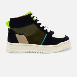 Baskets montantes enfant garçon - bleu