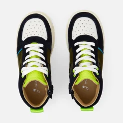 Baskets montantes enfant garçon - bleu