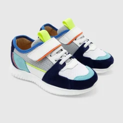 Baskets running enfant - bleu