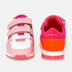 Baskets running enfant fille - rose/multicolore