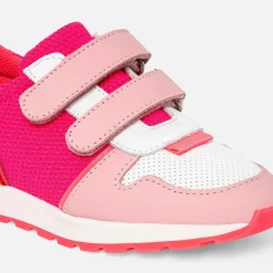 Baskets running enfant fille - rose/multicolore