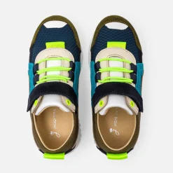 Baskets running enfant garçon - kaki