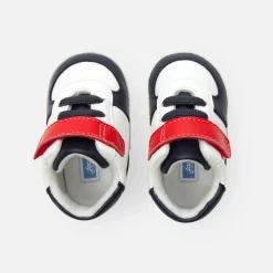 Baskets souples bébé garçon - marine/blanc