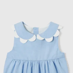 Bloomer bébé fille en fil à fil - chambray