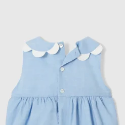 Bloomer bébé fille en fil à fil - chambray