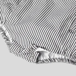 Bloomer bébé fille en popeline - gris/blanc