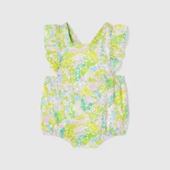 Bloomer bébé fille en tissu Liberty - blanc/multicolore