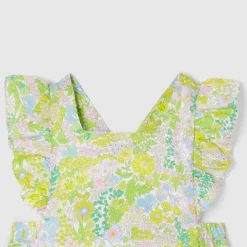 Bloomer bébé fille en tissu Liberty - blanc/multicolore