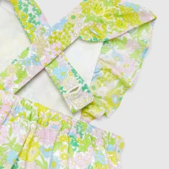 Bloomer bébé fille en tissu Liberty - blanc/multicolore