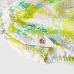 Bloomer bébé fille en tissu Liberty - blanc/multicolore