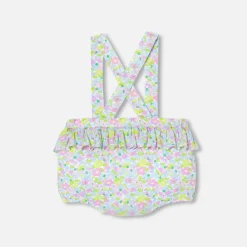 Bloomer bébé fille en Tissu Liberty - blanc/multicolore