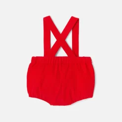 Bloomer bébé fille en velours léger - rouge jacadi
