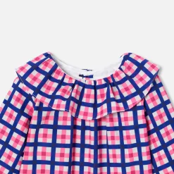 Blouse bébé fille à carreaux - blanc/multicolore