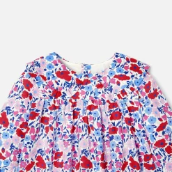 Blouse bébé fille en tissu Liberty - blanc/multicolore