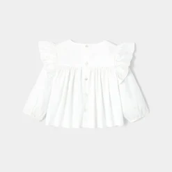 Blouse bébé manches longues - blanc jacadi