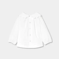 Blouse bébé manches longues - blanc jacadi
