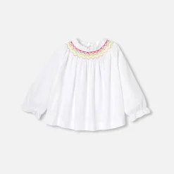 Blouse bébé manches longues - blanc jacadi
