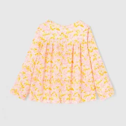 Blouse en tissu Liberty enfant fille - Jacadi x Tohana - jaune/multicolore