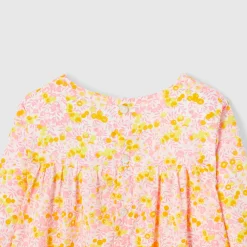 Blouse en tissu Liberty enfant fille - Jacadi x Tohana - jaune/multicolore