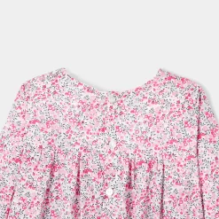Blouse en tissu Liberty enfant fille - Jacadi x Tohana - rose/gris