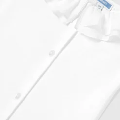 Blouse enfant fille en popeline - blanc jacadi