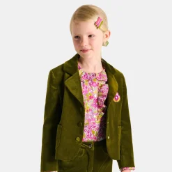 Blouse enfant fille en tissu Liberty - blanc/multicolore