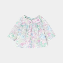 Blouse pour peluche lapin moyen modèle - blanc/multicolore