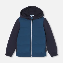 Blouson à capuche enfant garçon - bleu marne