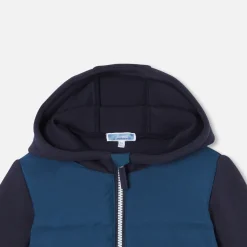 Blouson à capuche enfant garçon - bleu marne
