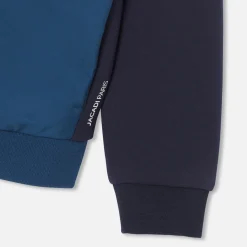 Blouson à capuche enfant garçon - bleu marne