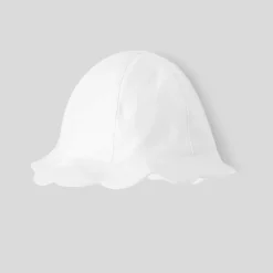 Bob enfant fille à festons - blanc jacadi