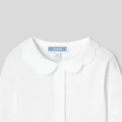 Body bébé fille à col festonné - blanc jacadi