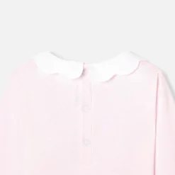 Body bébé fille à col festonné - rose poudre jacadi