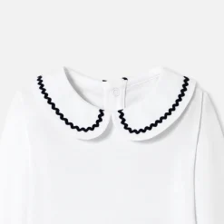 Body bébé fille col fantaisie - blanc jacadi