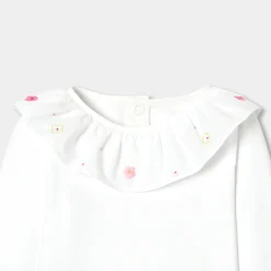 Body bébé fille manches longues - blanc jacadi