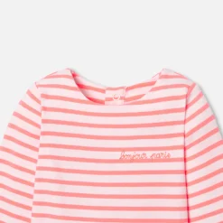 Body bébé fille rayé - rose/multicolore