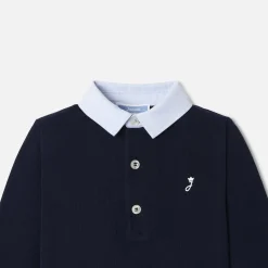 Body bébé garçon à col Oxford - marine jacadi