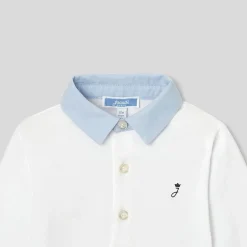 Body bébé garçon à col Oxford - blanc jacadi