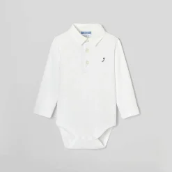 Body bébé garçon col en Oxford - blanc jacadi
