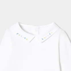 Body bébé garçon manches longues - blanc jacadi