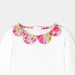 Body manches longues bébé fille - blanc/multicolore