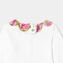 Body manches longues bébé fille - blanc/multicolore