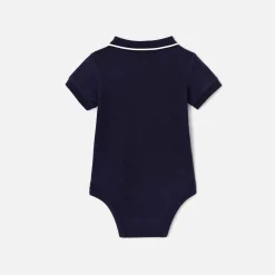 Body polo bébé garçon - bleu nuit