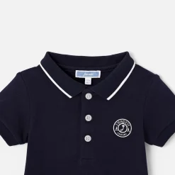 Body polo bébé garçon - bleu nuit