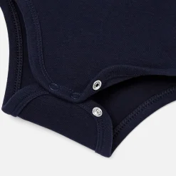 Body polo bébé garçon - bleu nuit